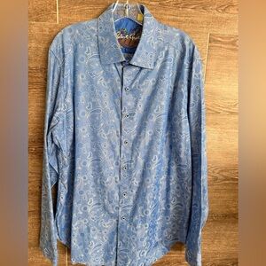 Robert Graham Blue Paisley Men's Shirt